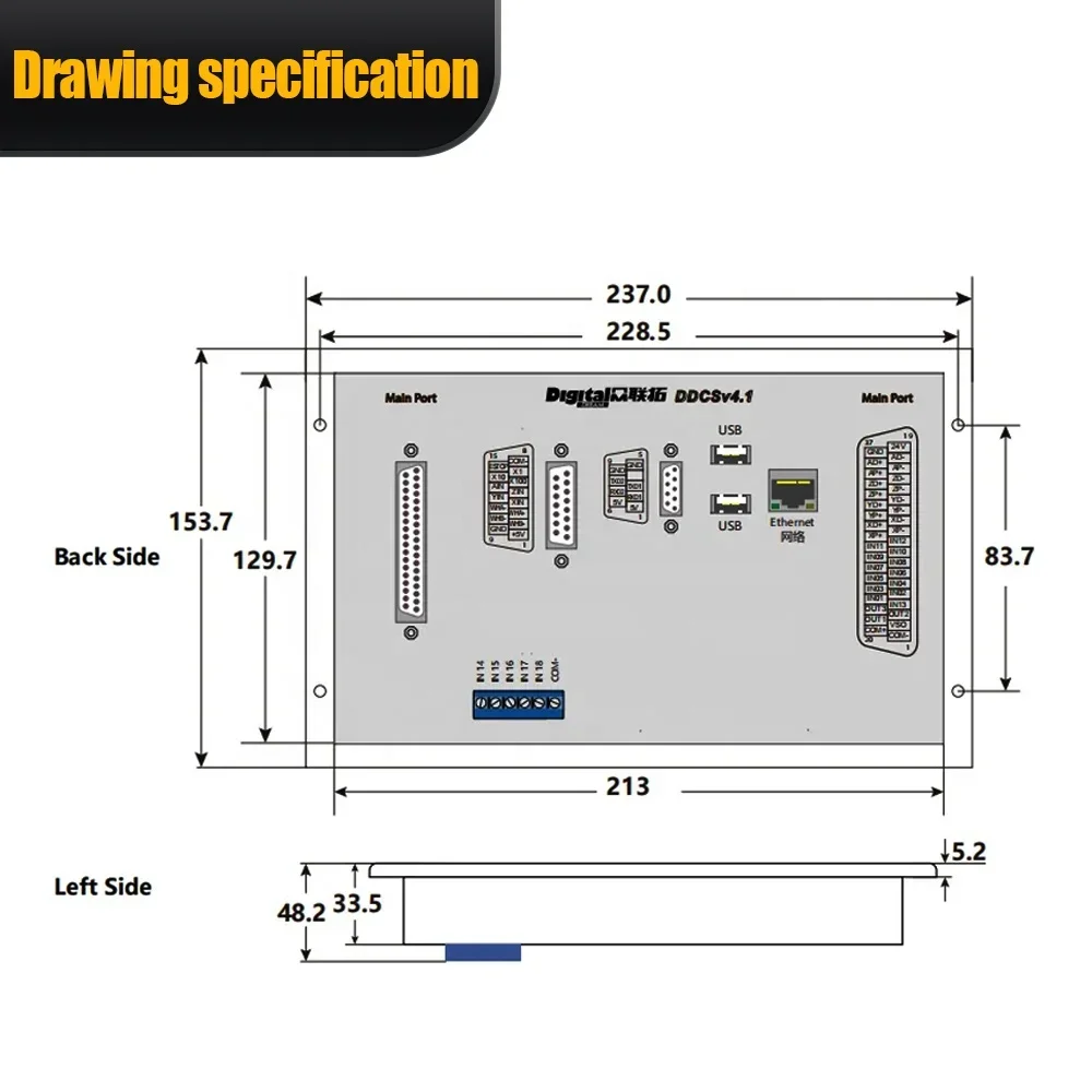 2026 HLTNC Pengontrol CNC DDCS - Ddcs V4.1 4 Axis Cnc Offline Controller ulasan dan harga